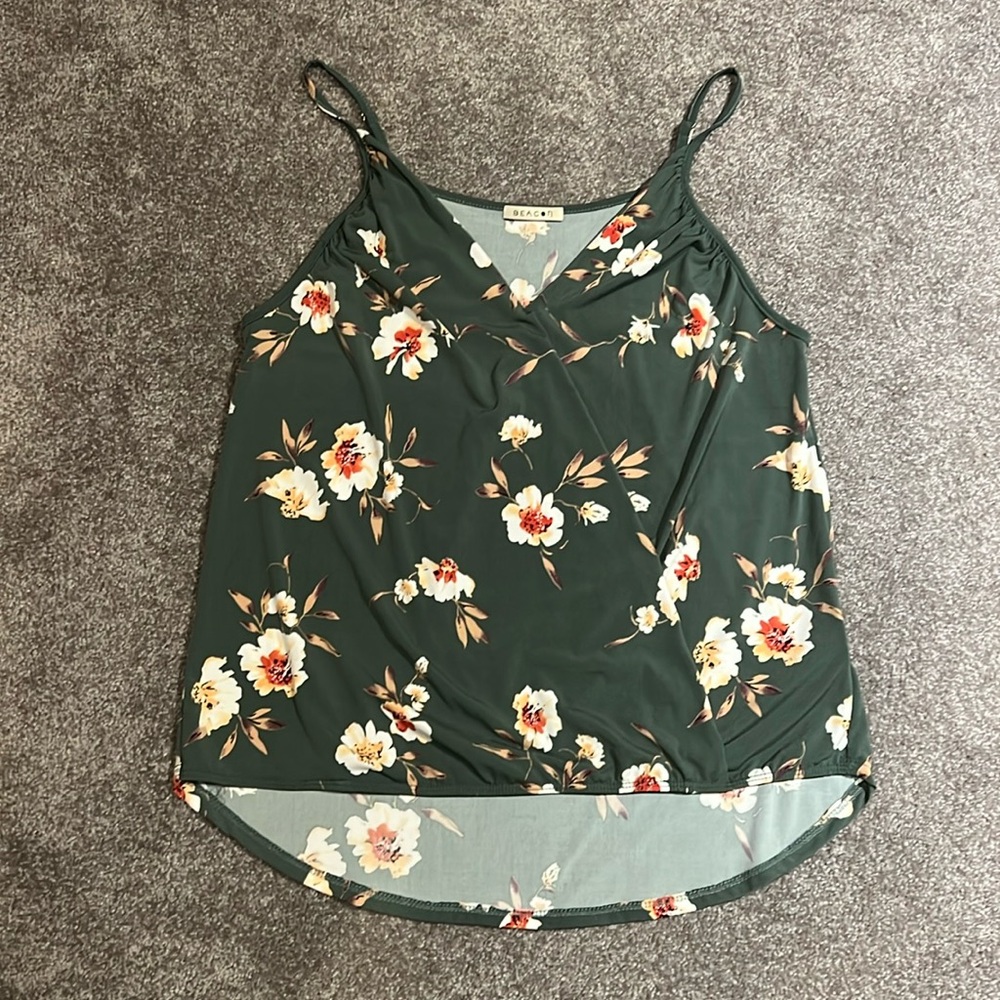 Beacon Green Tank/Blouse